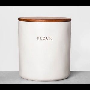 Hearth & Hand Flour Canister w/Wood Lid